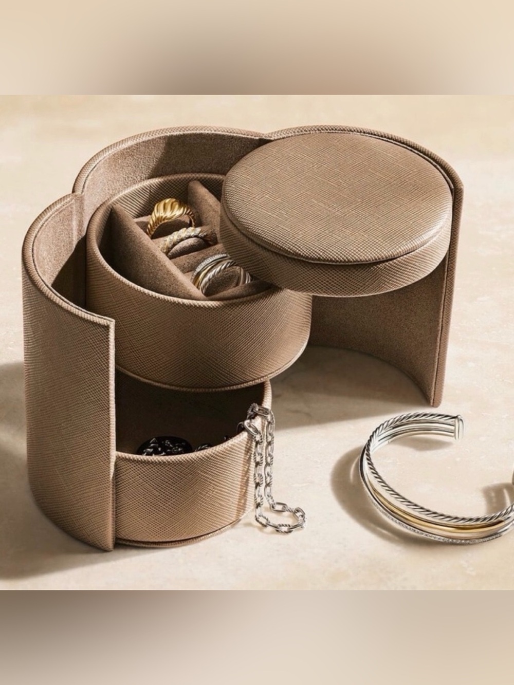 David Yurman Brown Jewelry Organizer